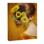 Sunflower Lady Canvas Print Gallery Image 6