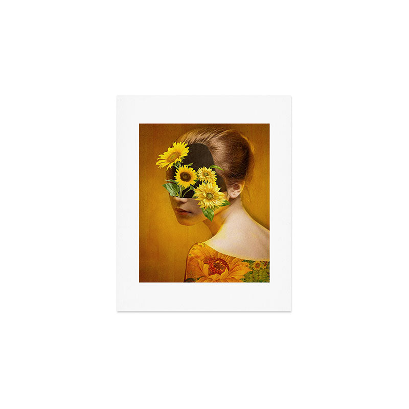 Sunflower Lady Art Print Gallery Image 1