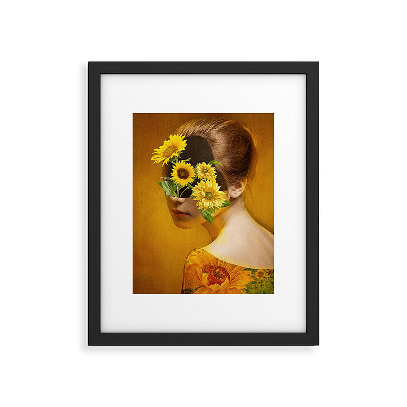 Sunflower Lady Framed Art Print Gallery Image 5