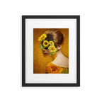 Sunflower Lady Framed Art Print Gallery Image 5