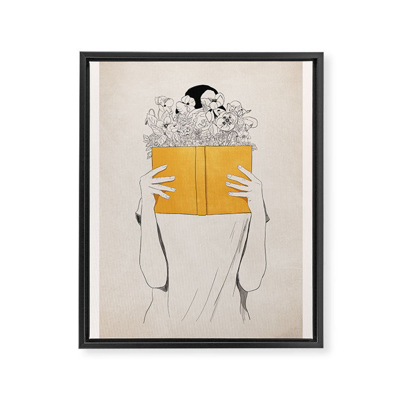 The Dreamer Line Art 6 Framed Canvas Print Gallery Image 6