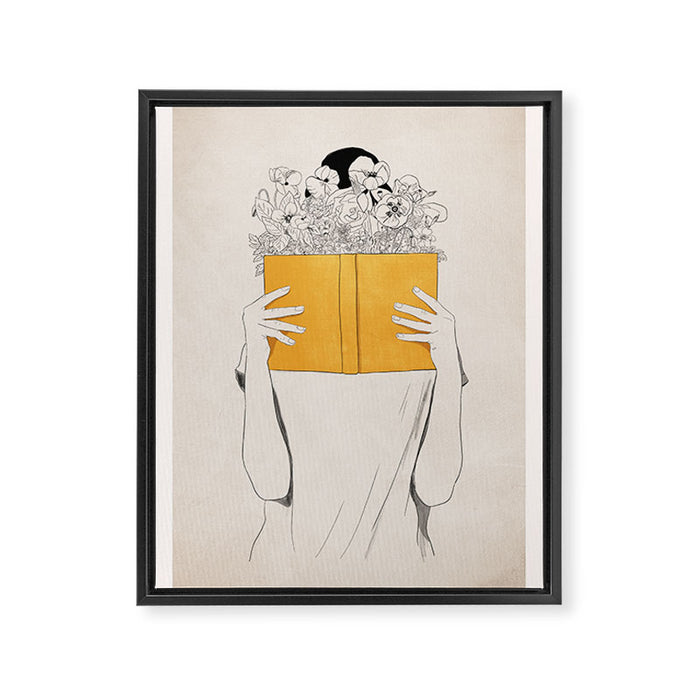 The Dreamer Line Art 6 Framed Canvas Print Gallery Image 1