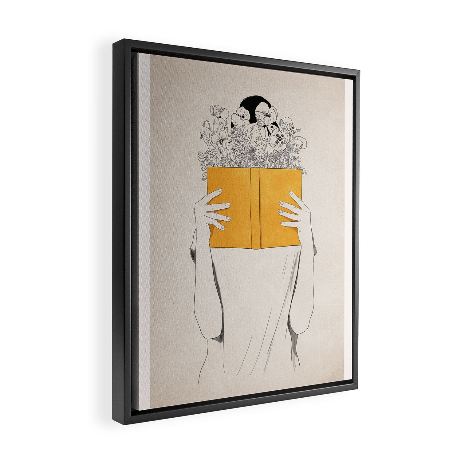The Dreamer Line Art 6 Framed Canvas Print Gallery Image 2