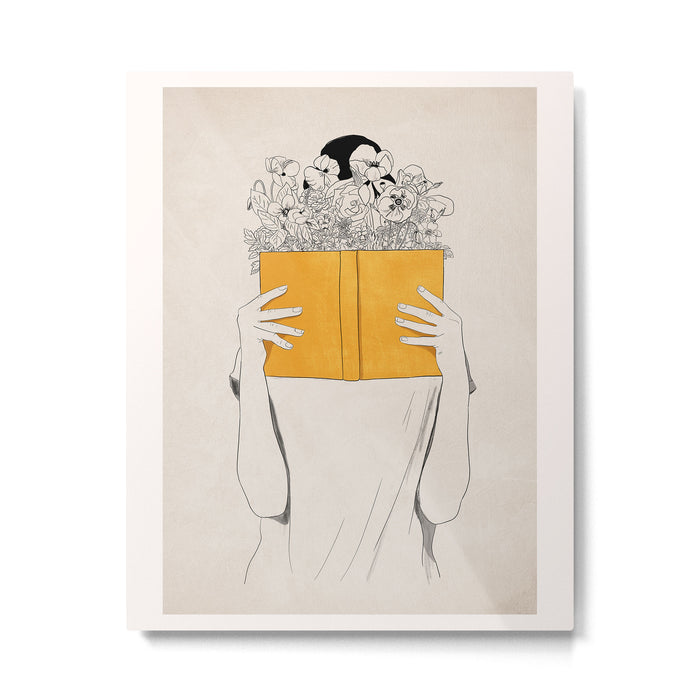The Dreamer Line Art 6 Metal Print Gallery Image 1