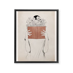 The Dreamer Line Art Framed Canvas Print Gallery Image 6