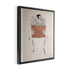 The Dreamer Line Art Framed Canvas Print Gallery Image 2