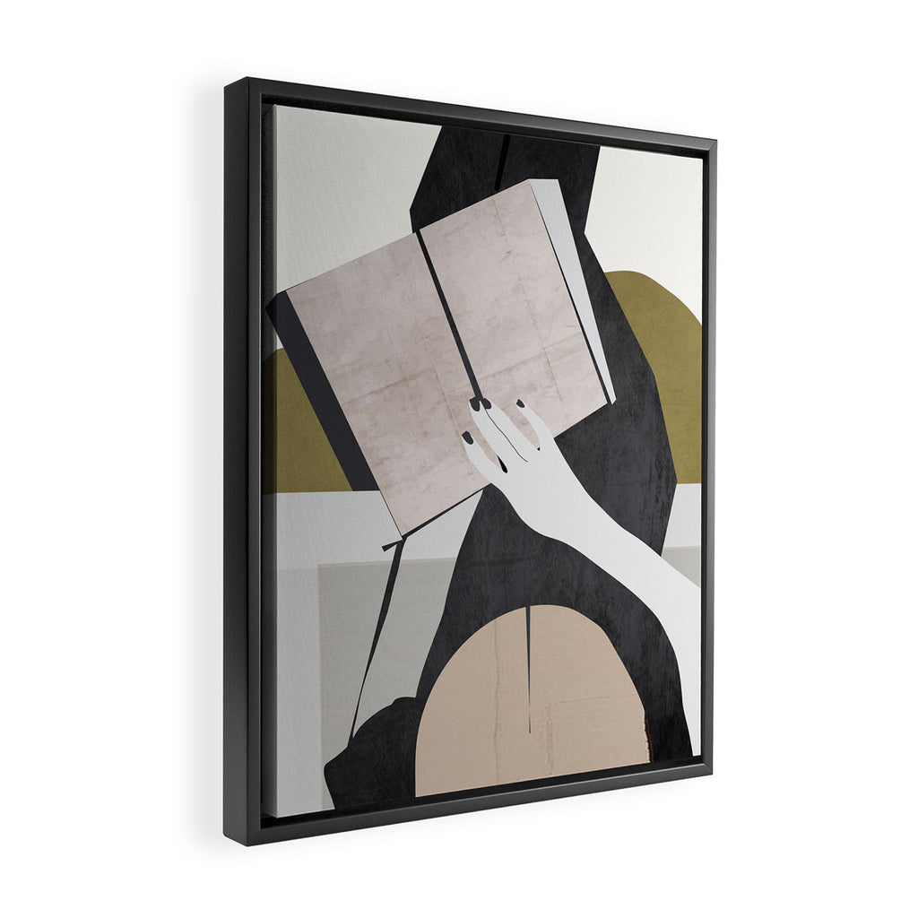 The Reader Framed Canvas Print Gallery Image 2
