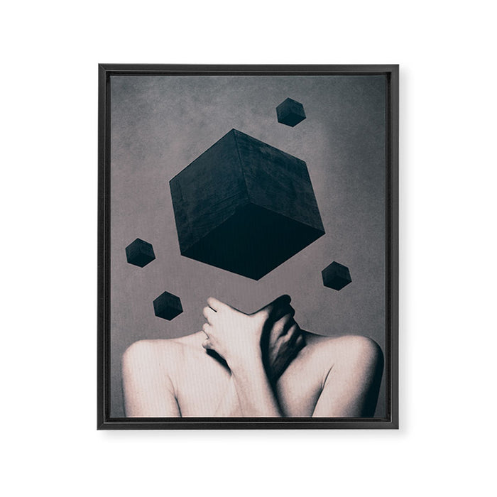 Think Outside The Box Framed Canvas Print Gallery Image 1