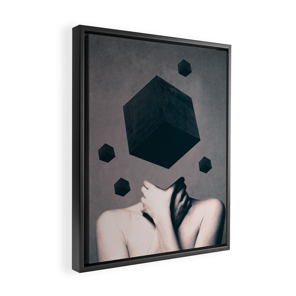 Think Outside The Box Framed Canvas Print Gallery Image 2