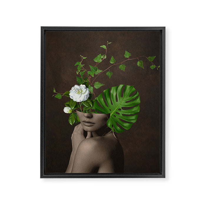 Tropical Girl 1 Framed Canvas Print Gallery Image 1