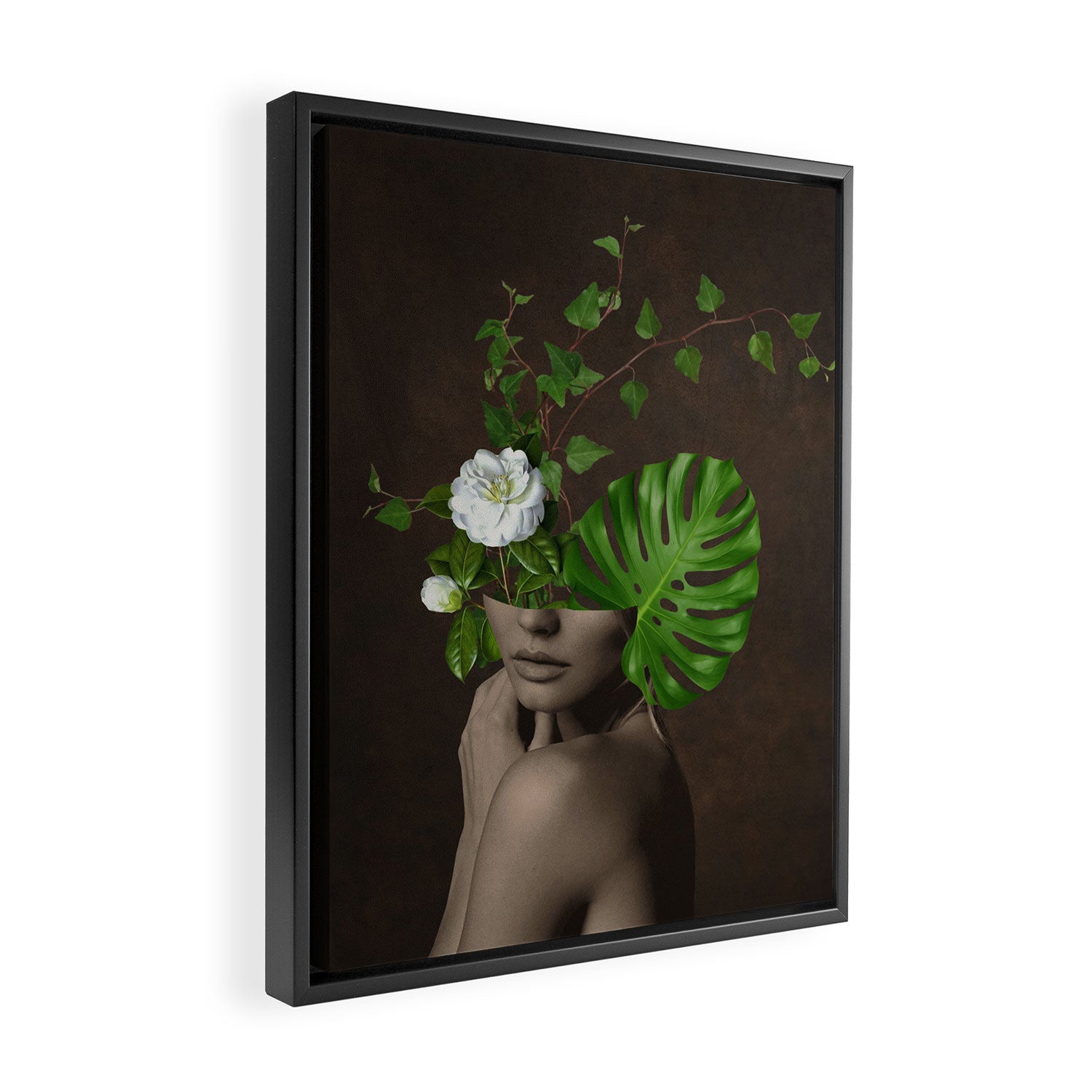 Tropical Girl 1 Framed Canvas Print Gallery Image 2