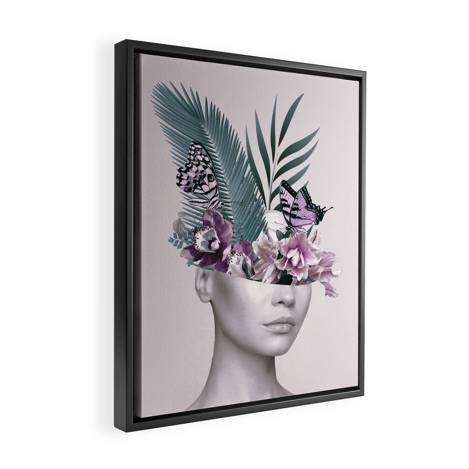 Tropical Girl 3 Framed Canvas Print Gallery Image 2