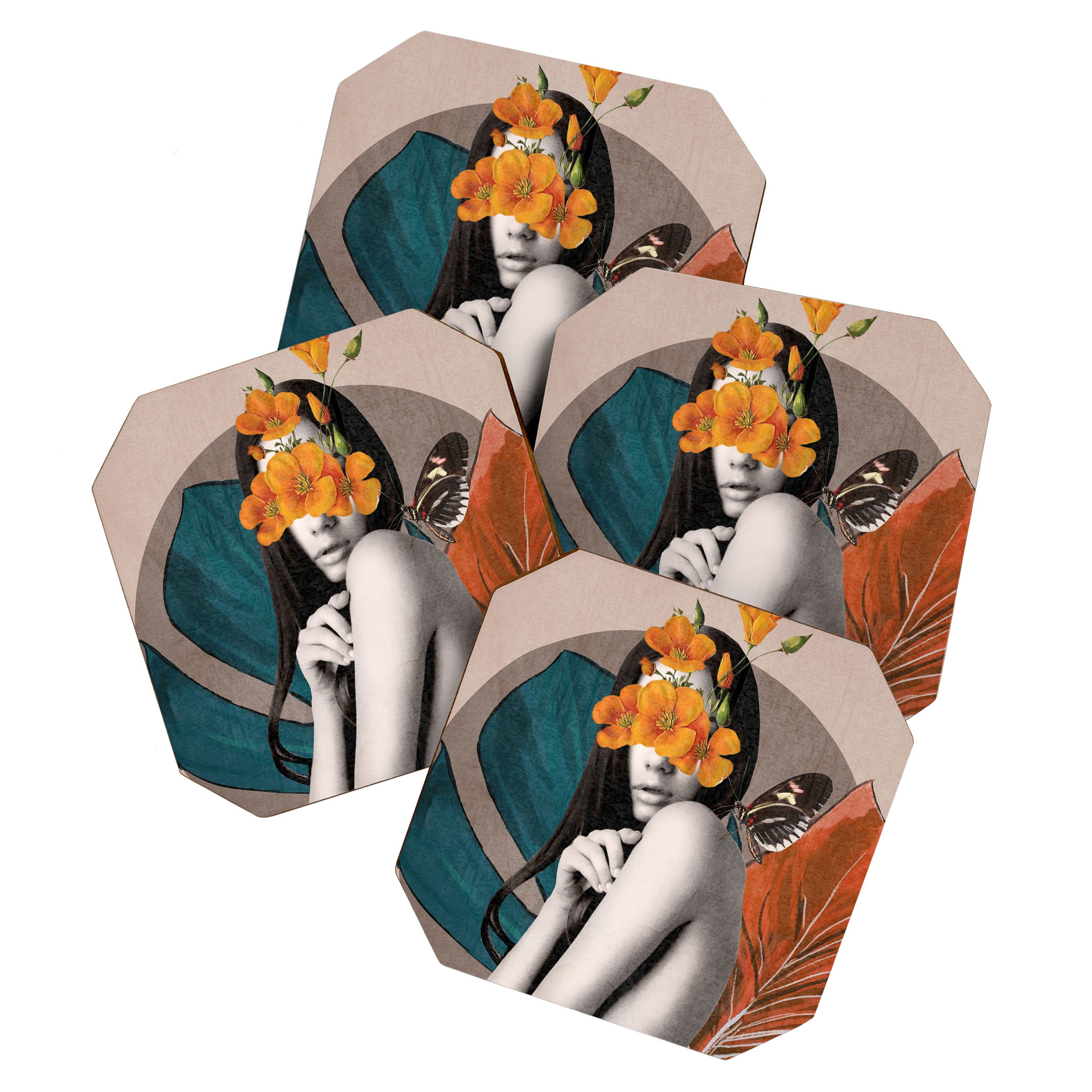 Tropical Girl 5 Coaster Gallery Image 1