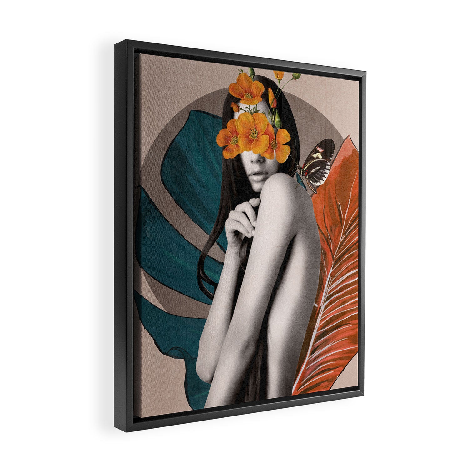 Tropical Girl 5 Framed Canvas Print Gallery Image 2