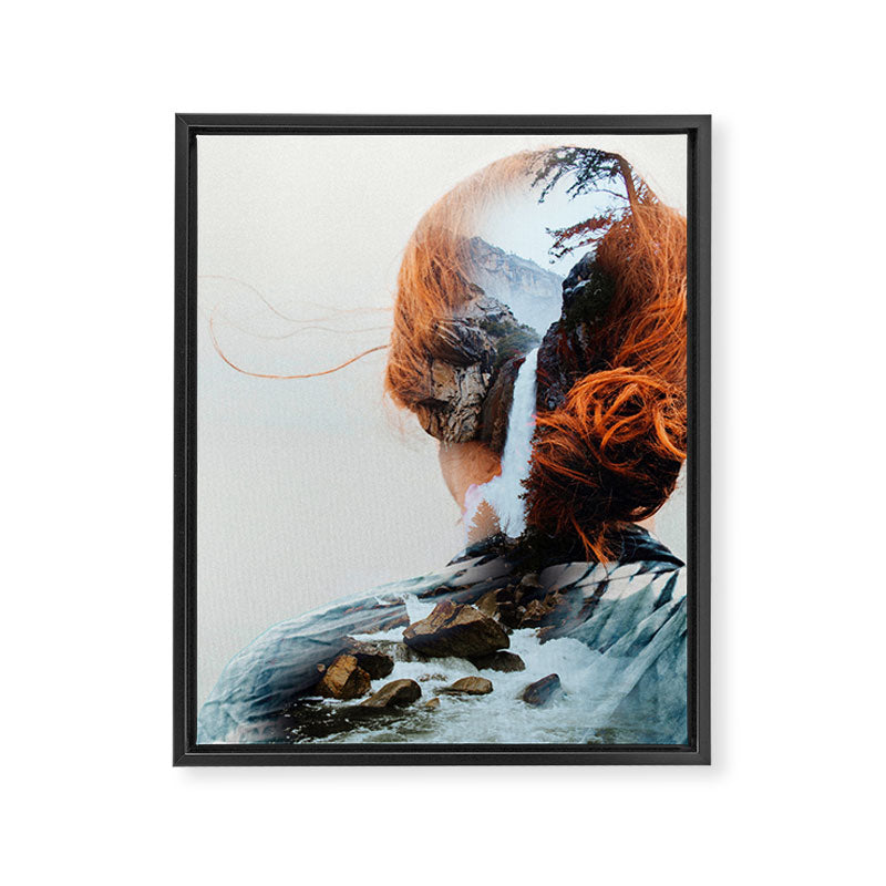 waterfall Framed Canvas Print Gallery Image 8