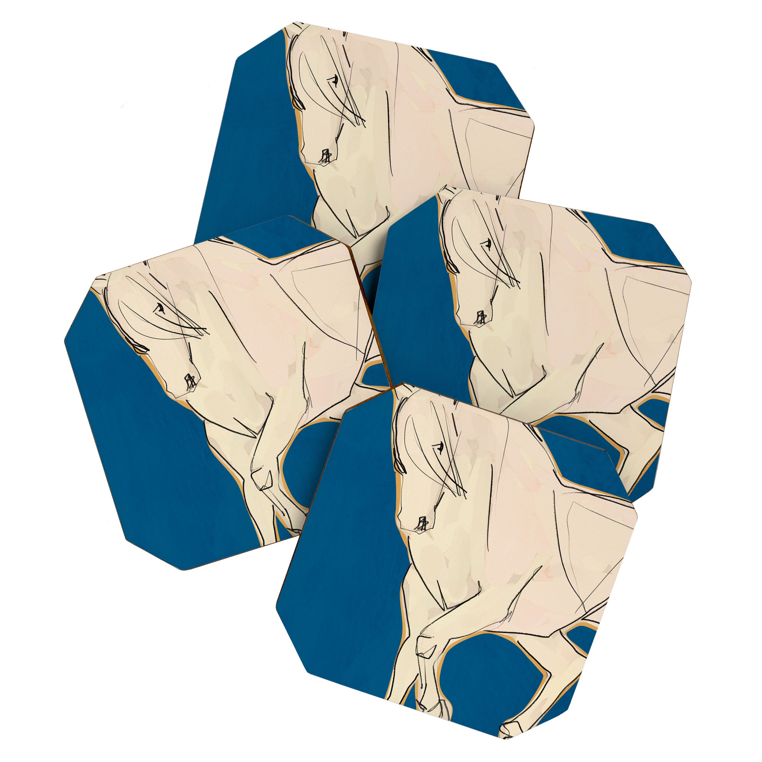 White Horse 5 Coaster Gallery Image 1
