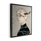 Woman and Birds 2 Framed Canvas Print Gallery Image 2