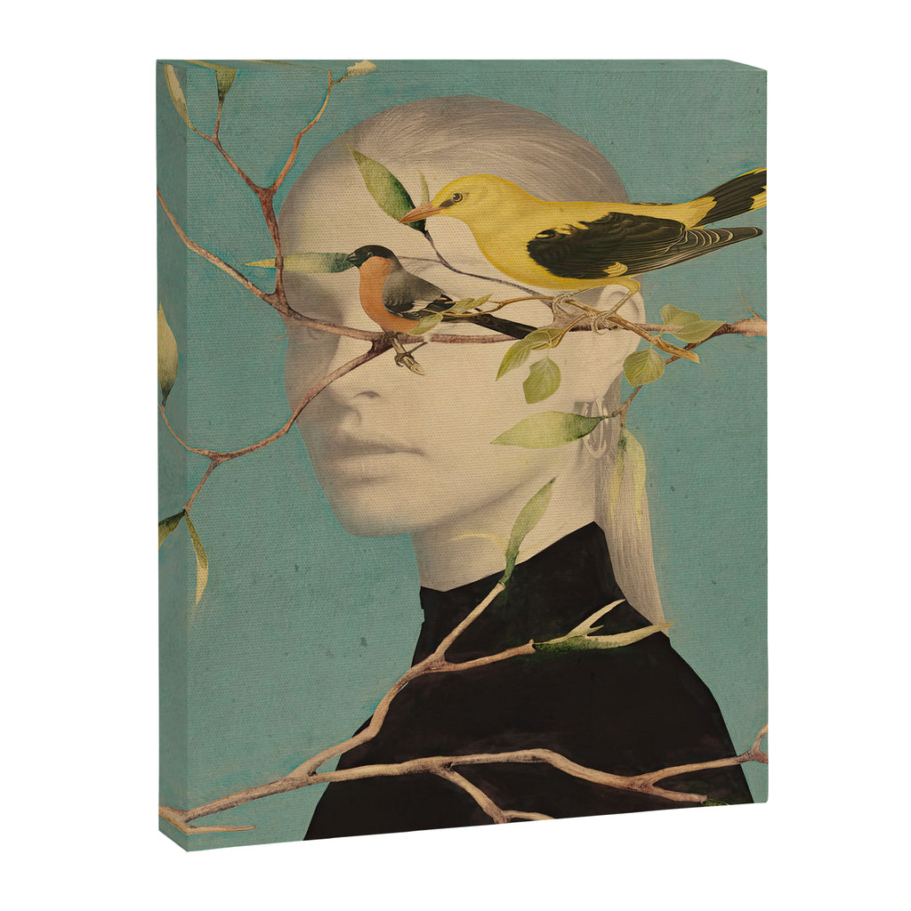 Woman and Birds Canvas Print Gallery Image 6