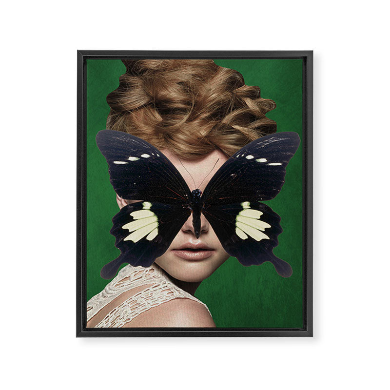 Woman Butterfly 3 Framed Canvas Print Gallery Image 6