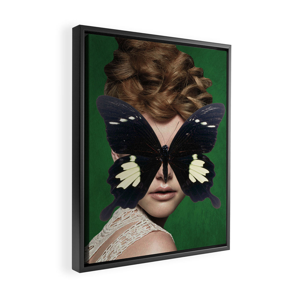 Woman Butterfly 3 Framed Canvas Print Gallery Image 2