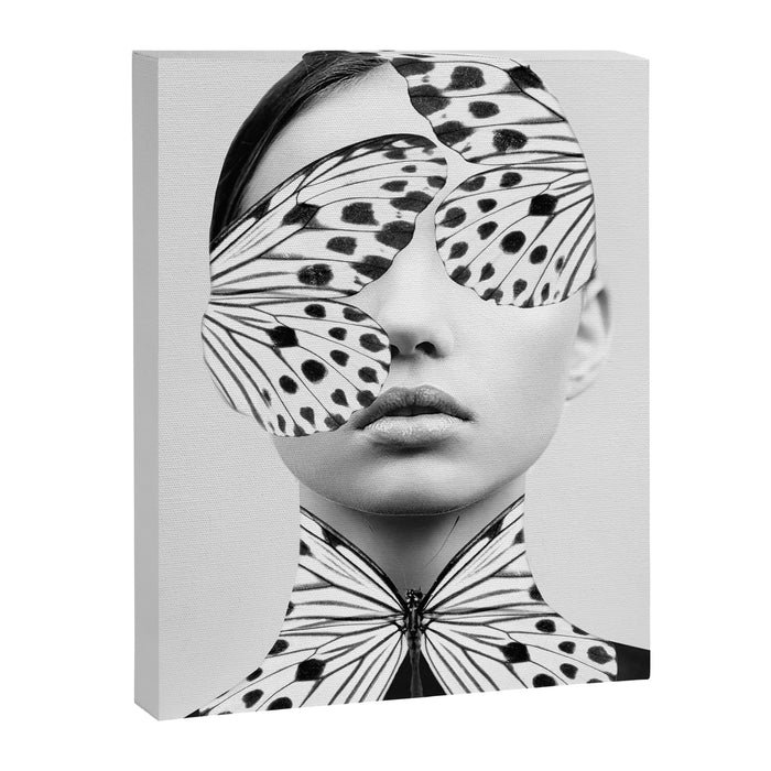 Woman Butterfly Canvas Print Gallery Image 1