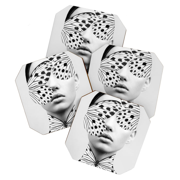 Woman Butterfly Coaster Gallery Image 1