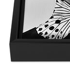 Woman Butterfly Framed Canvas Print Gallery Image 3