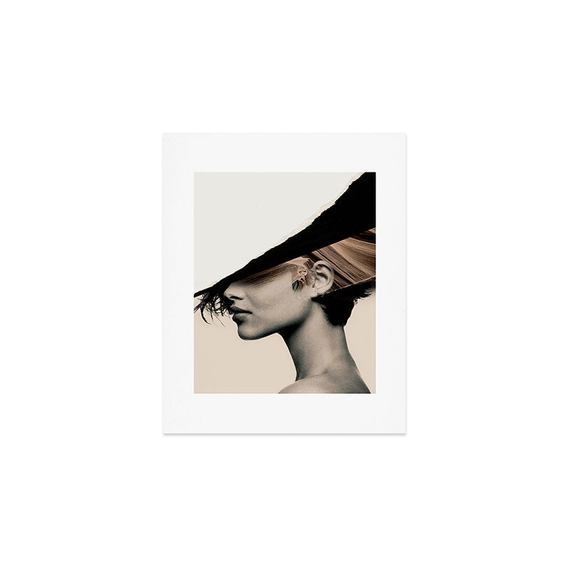 woman / collage portrait Art Print Gallery Image 1