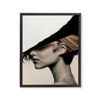 woman / collage portrait Framed Canvas Print Gallery Image 6