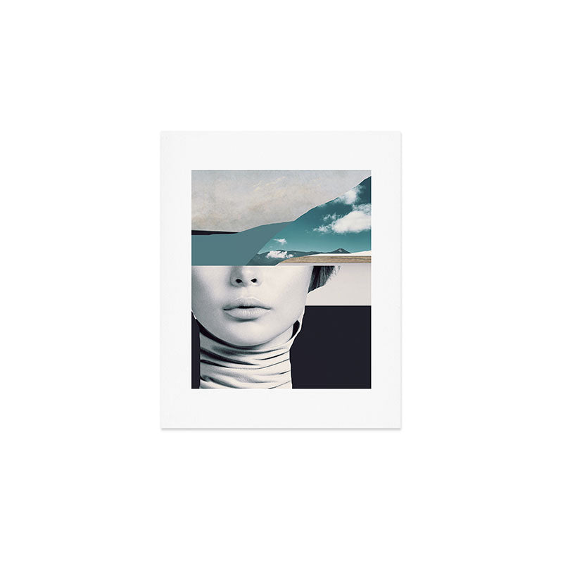 woman portrait /collage 3 Art Print Gallery Image 1