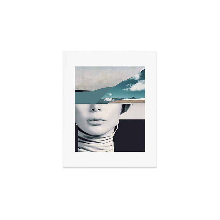 woman portrait /collage 3 Art Print Gallery Image 1