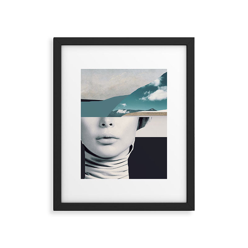 woman portrait /collage 3 Framed Art Print Gallery Image 5
