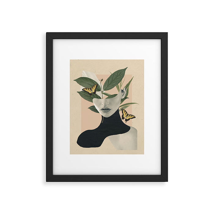 woman portrait /collage2 Framed Art Print Gallery Image 1