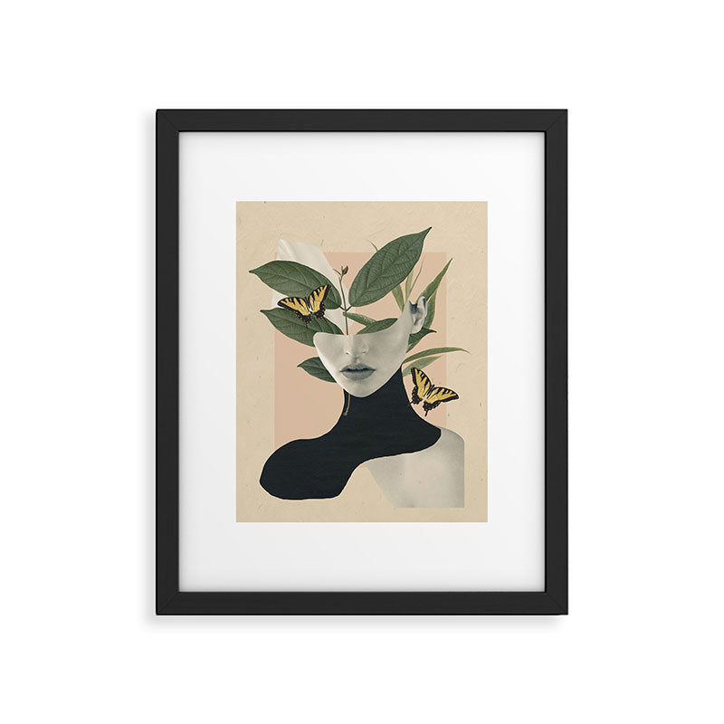 woman portrait /collage2 Framed Art Print Gallery Image 5