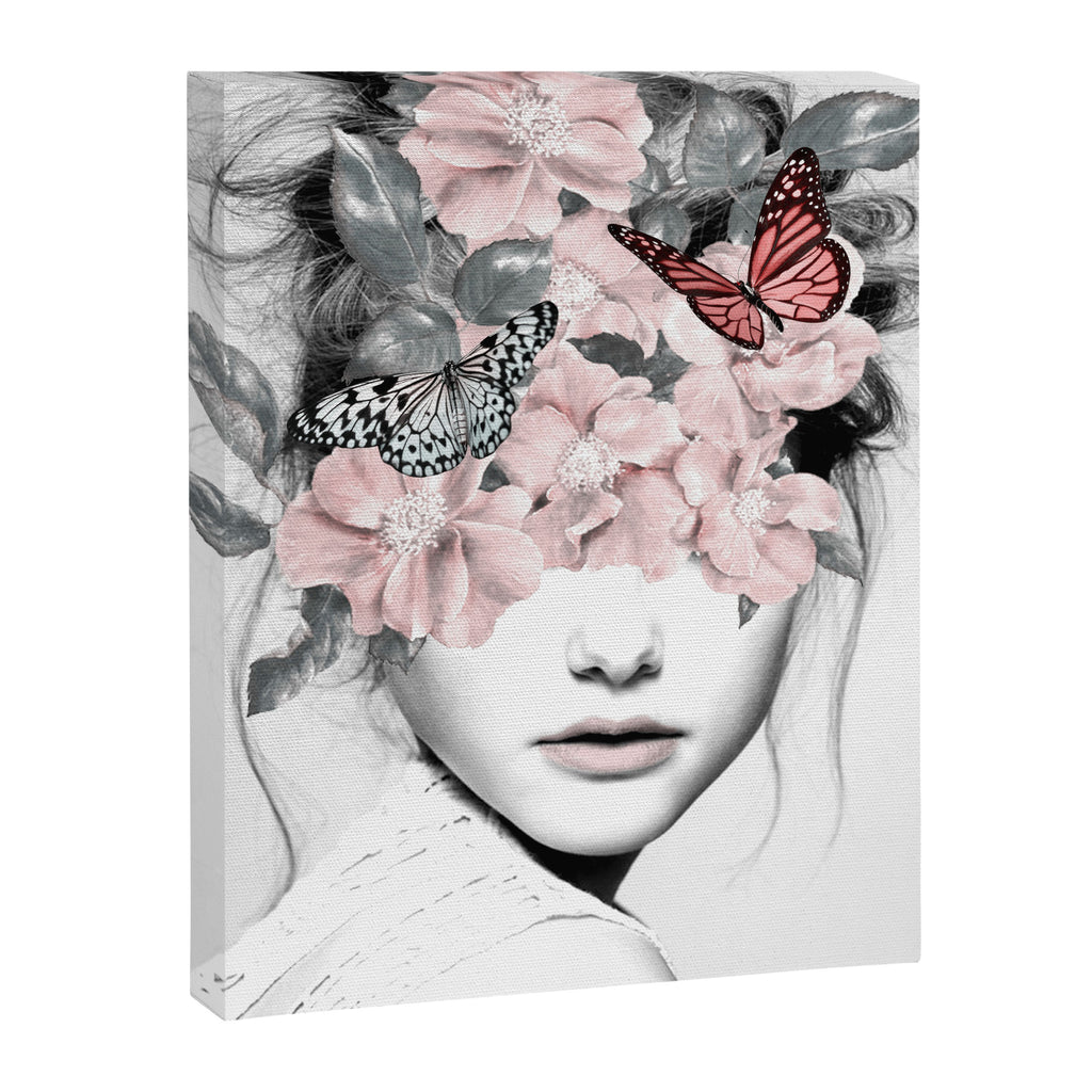 WOMAN WITH FLOWERS 10 Canvas Print Gallery Image 6