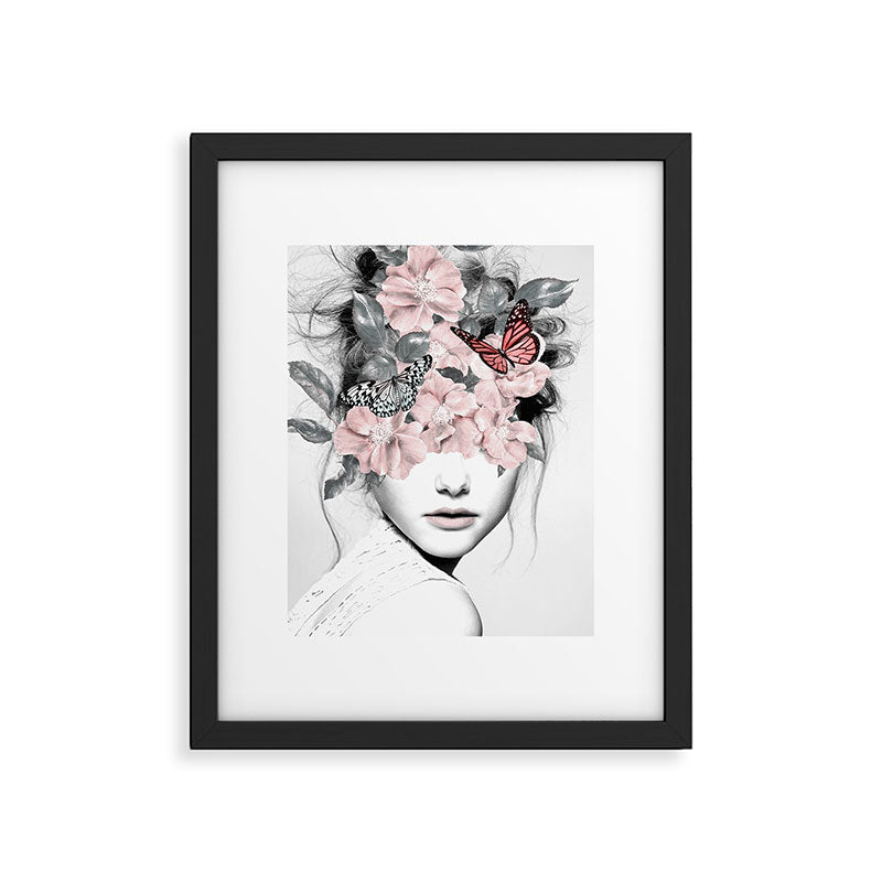WOMAN WITH FLOWERS 10 Framed Art Print Gallery Image 5