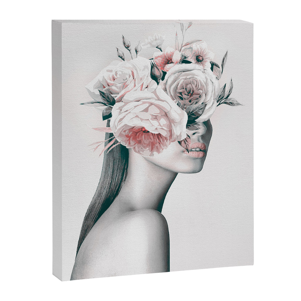 WOMAN WITH FLOWERS 11 Canvas Print Gallery Image 6