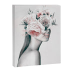 WOMAN WITH FLOWERS 11 Canvas Print Gallery Image 6