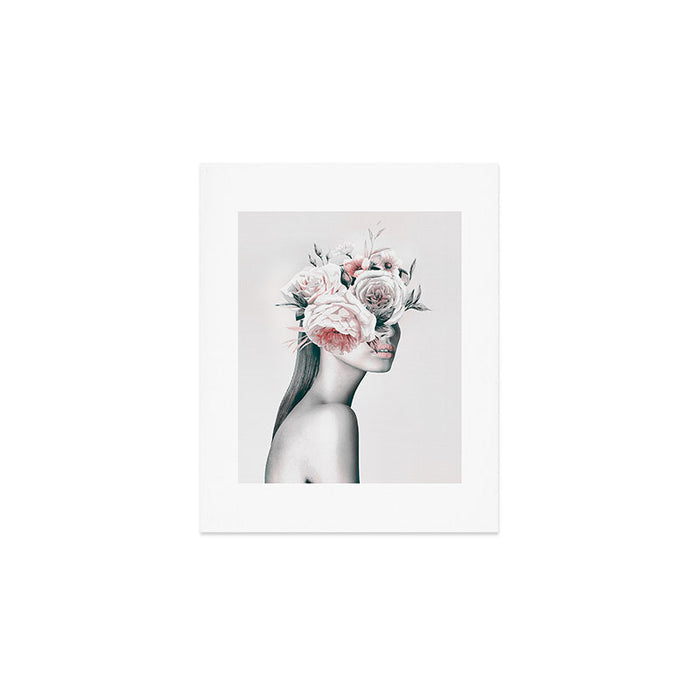WOMAN WITH FLOWERS 11 Art Print Gallery Image 1