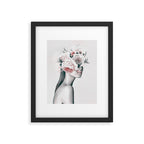 WOMAN WITH FLOWERS 11 Framed Art Print Gallery Image 5