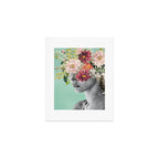 WOMAN WITH FLOWERS 12 Art Print Gallery Image 1