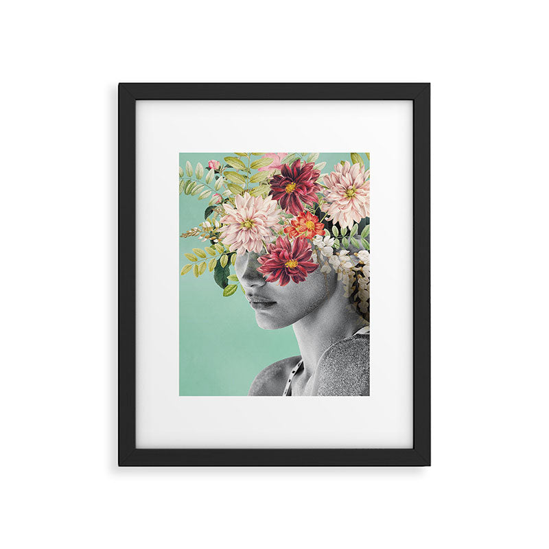 WOMAN WITH FLOWERS 12 Framed Art Print Gallery Image 5