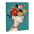 woman with flowers 16 Canvas Print Gallery Image 6