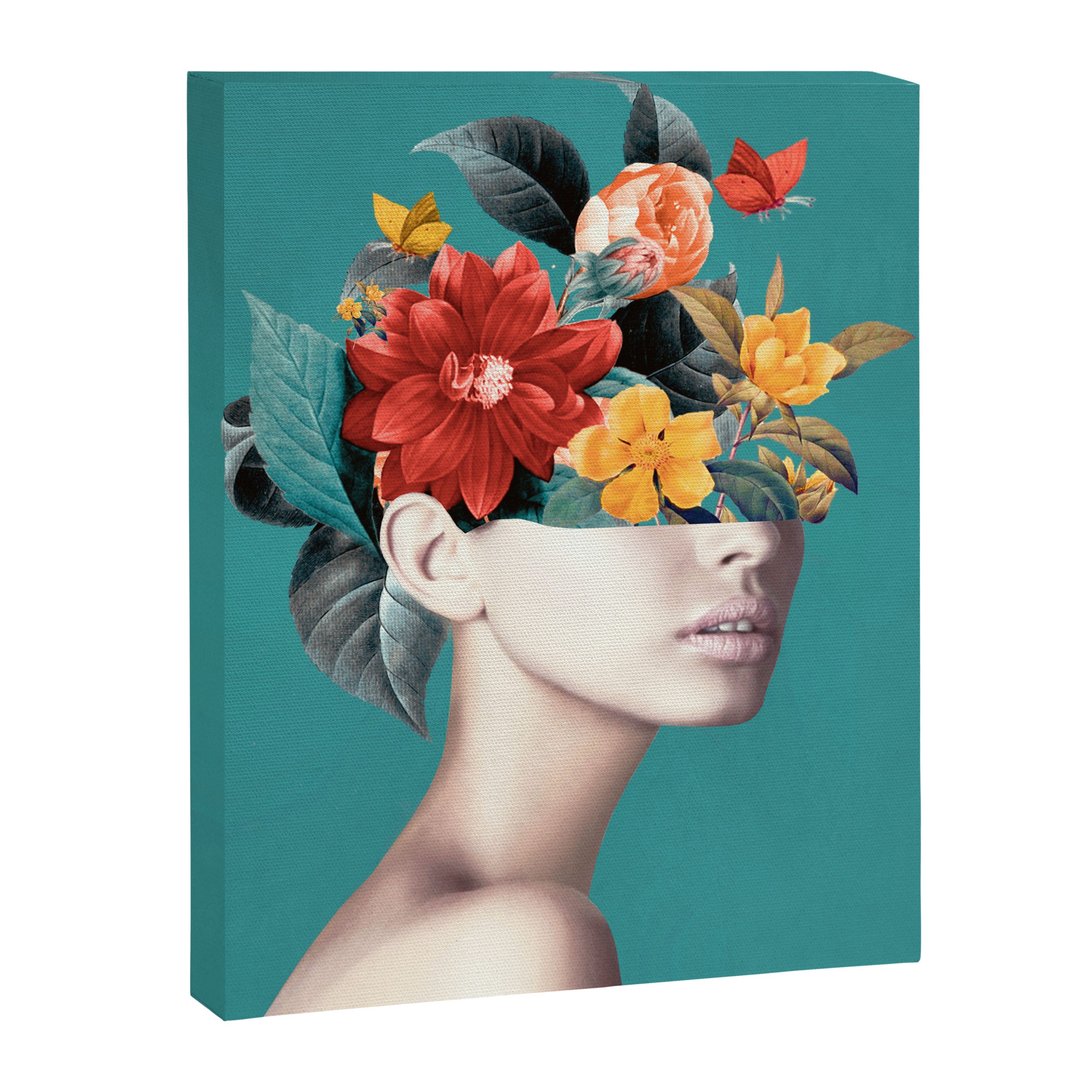 woman with flowers 16 Canvas Print Gallery Image 6