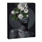 WOMAN WITH FLOWERS 17 Canvas Print Gallery Image 6