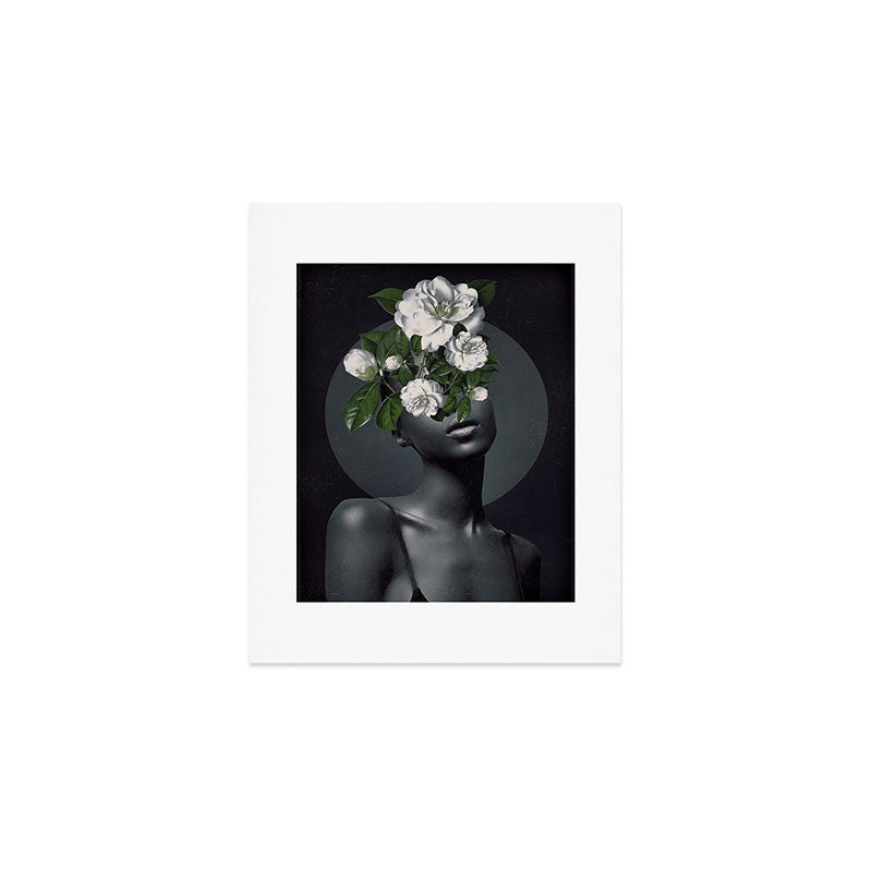 WOMAN WITH FLOWERS 17 Art Print Gallery Image 1