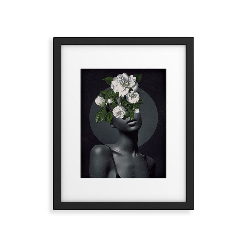 WOMAN WITH FLOWERS 17 Framed Art Print Gallery Image 5