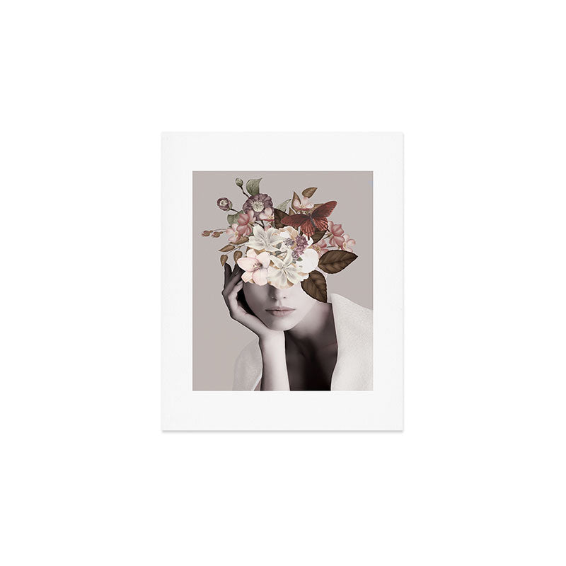 WOMAN WITH FLOWERS 19 Art Print Gallery Image 1