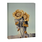 WOMAN WITH FLOWERS 2 Canvas Print Gallery Image 6
