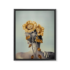 WOMAN WITH FLOWERS 2 Framed Canvas Print Gallery Image 6